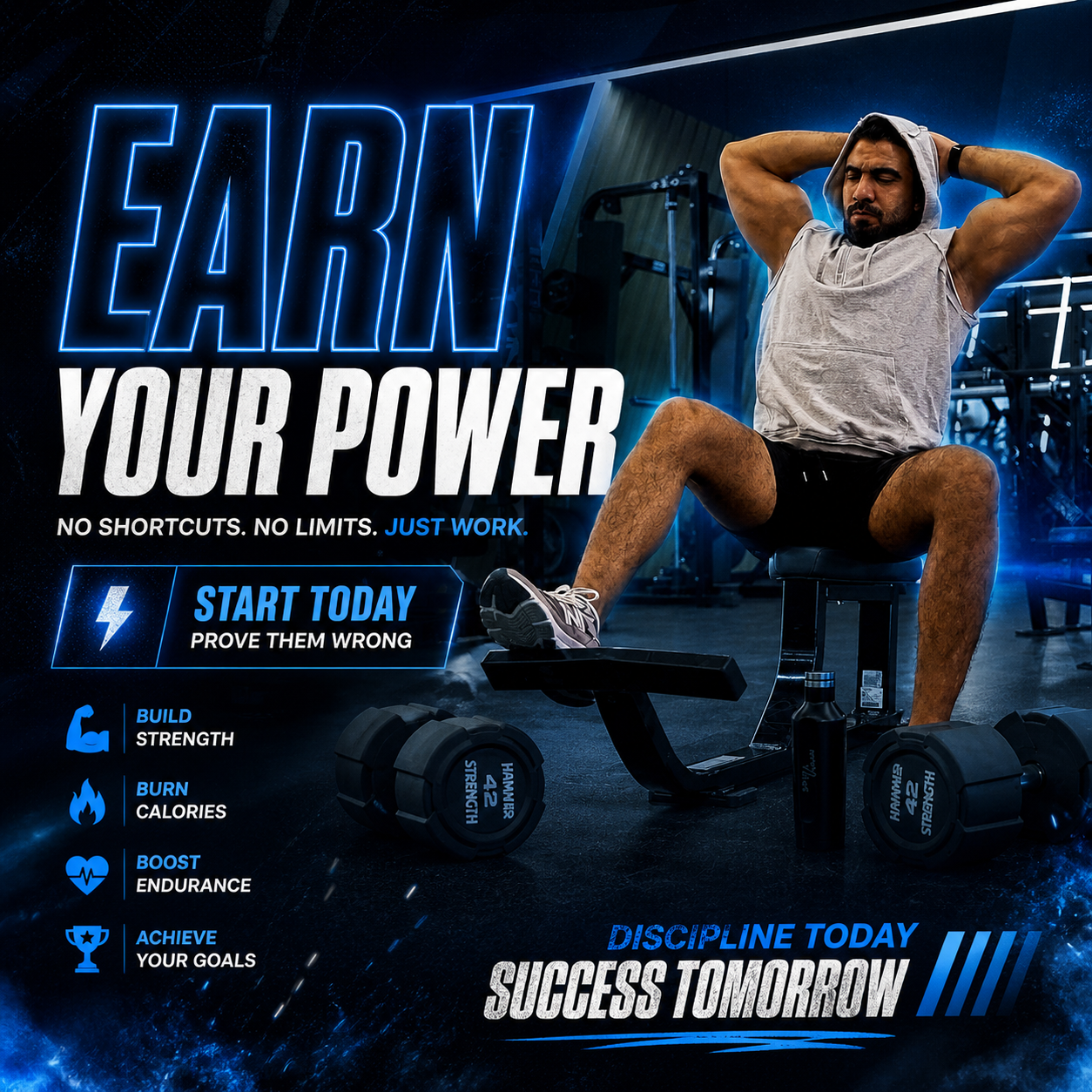 Fitness social media post